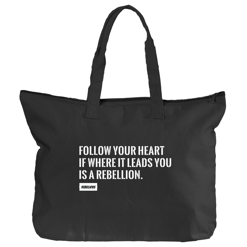 Black Tote: Follow your Heart